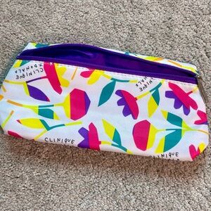 Clinique Multicolor Floral Pouch
